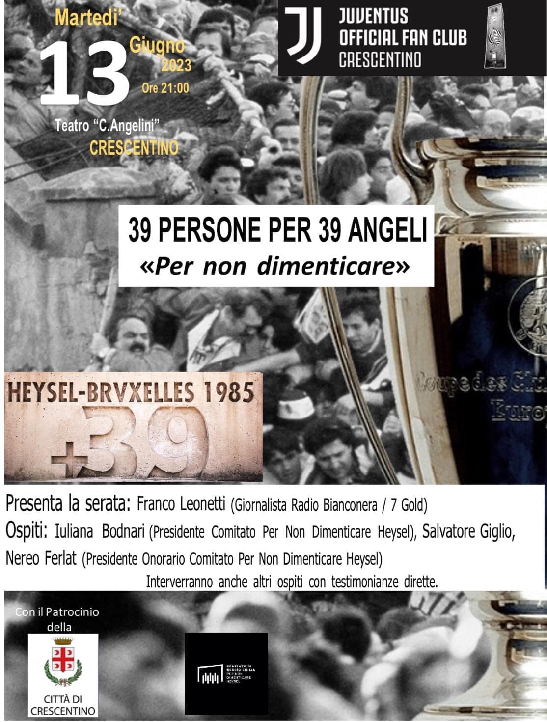 Articolo La Sesia Una serata al teatro Cinico Angelini per mantenere vivo il ricordo di cosa accadde ad Heysel